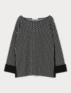 Maglia in viscosa opaca - NERO BIANCO