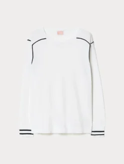 Maglia in viscosa stretch - BIANCO