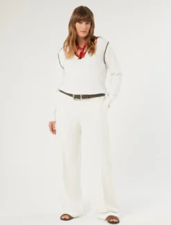 Maglia in viscosa stretch - BIANCO