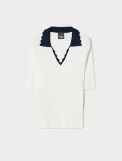 Maglia in viscosa stretch - BIANCO