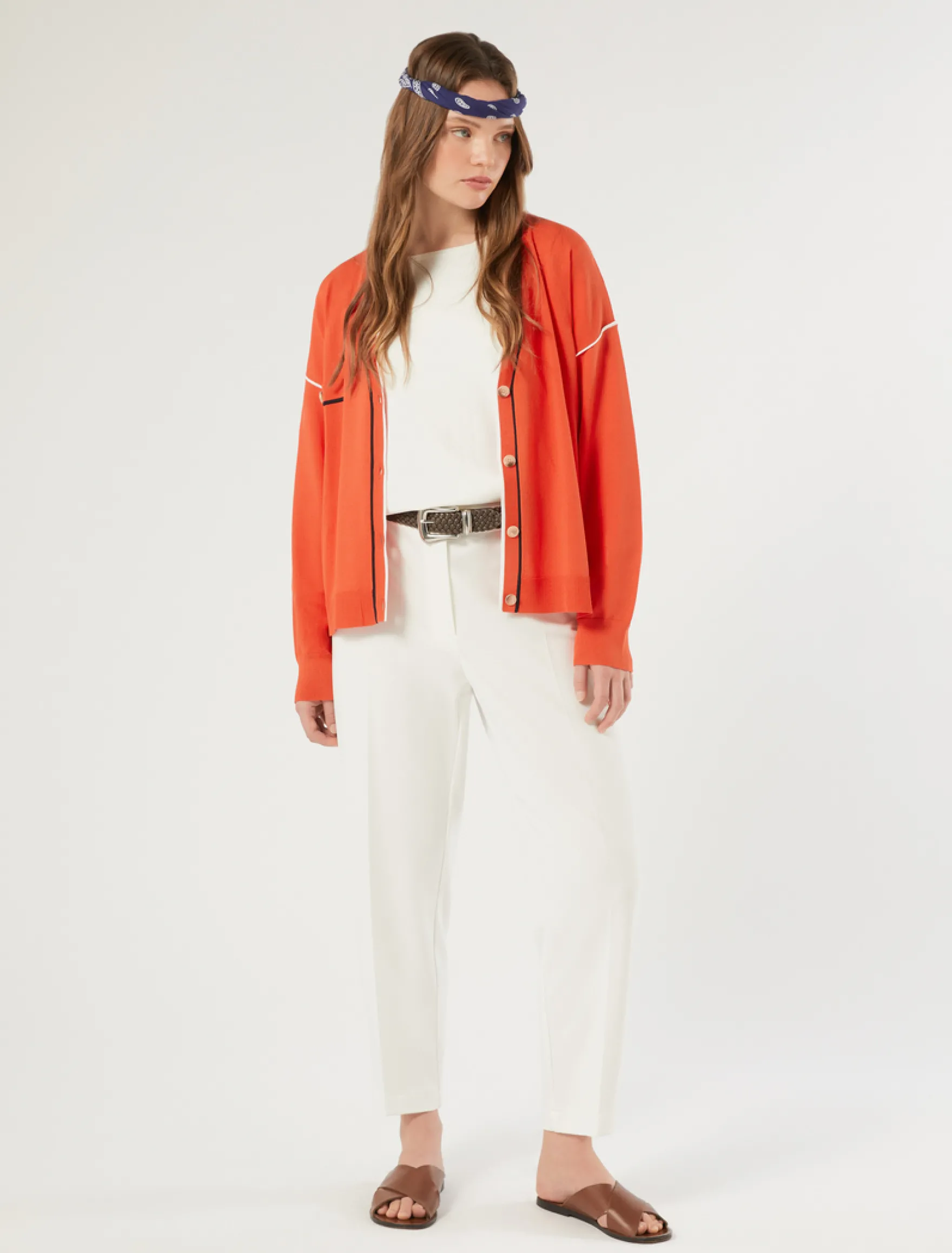Maglia in viscosa stretch - BIANCO