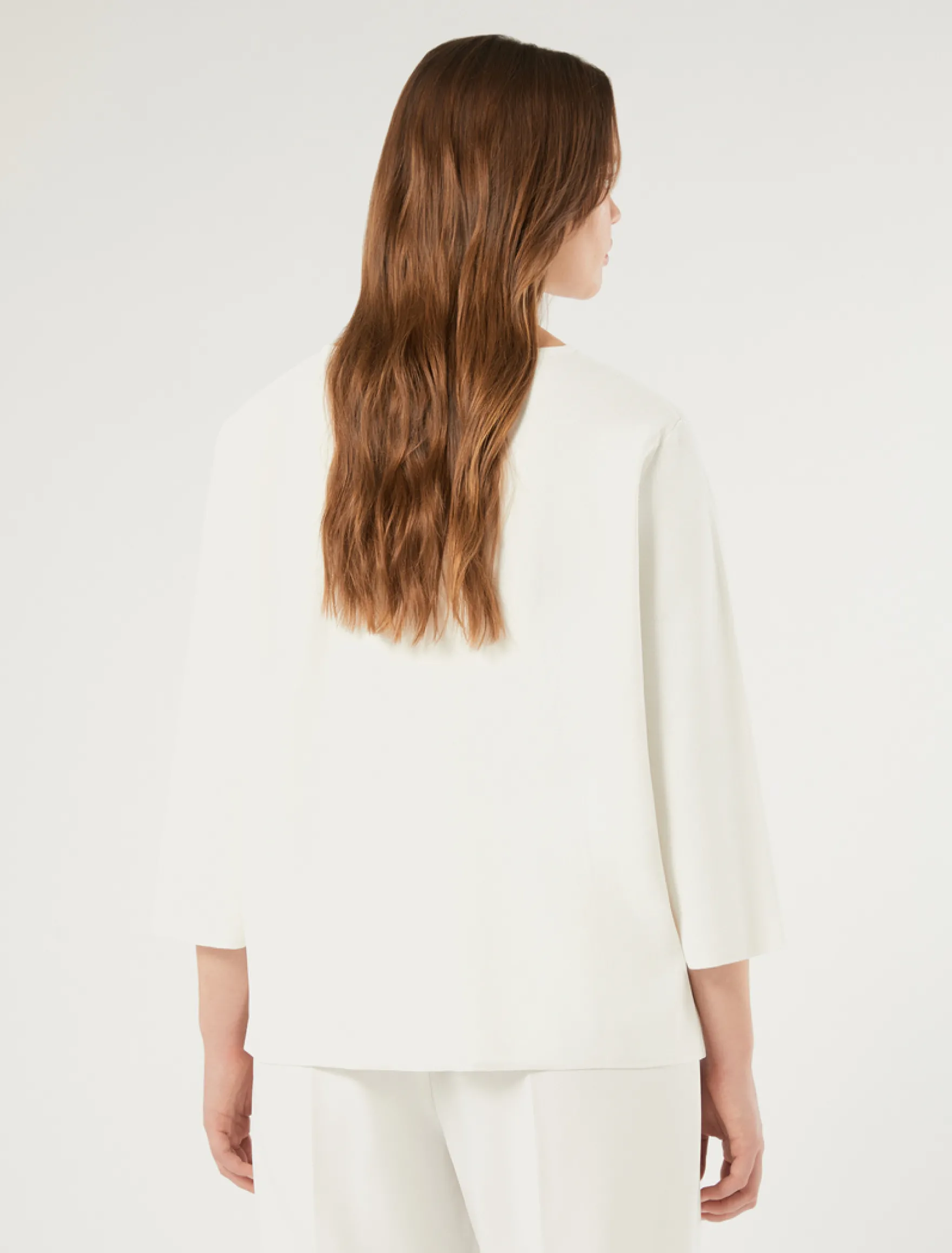 Maglia in viscosa stretch - BIANCO