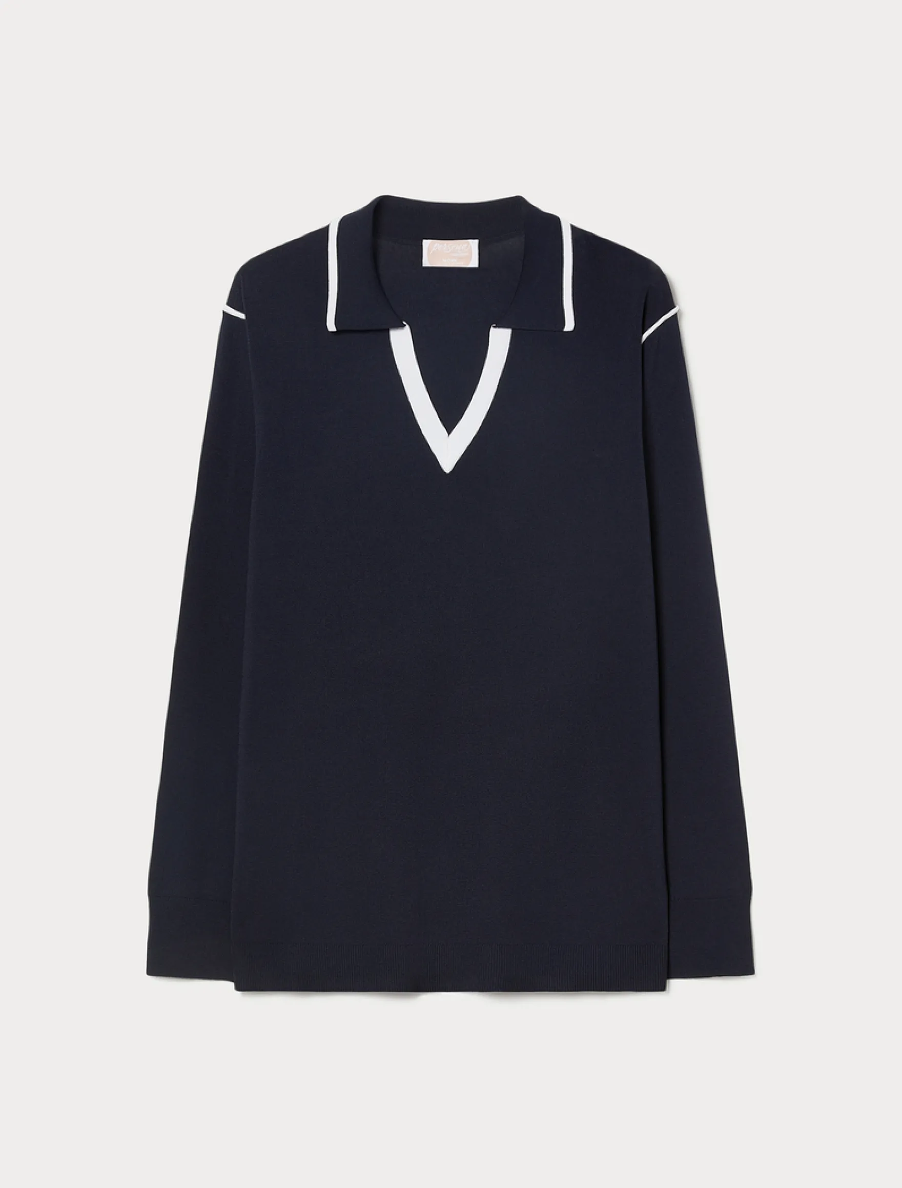 Maglia in viscosa stretch - BLU NOTTE