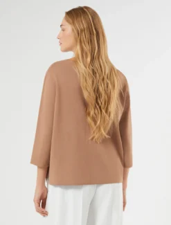 Maglia in viscosa stretch - CARAMELLO