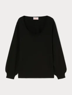 Maglia in viscosa stretch - NERO