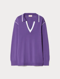 Maglia in viscosa stretch - VIOLA