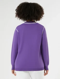 Maglia in viscosa stretch - VIOLA