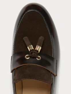 Mocassini in pelle e suede - CAFFE`