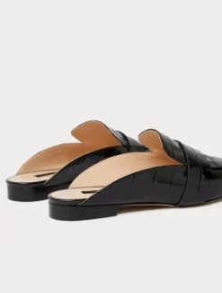 Mules in pelle - NERO