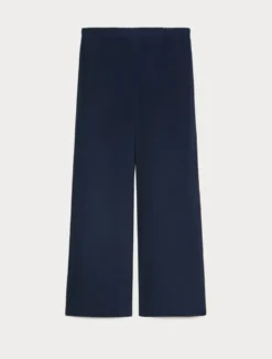 Pantaloni ampi in cady - BLU