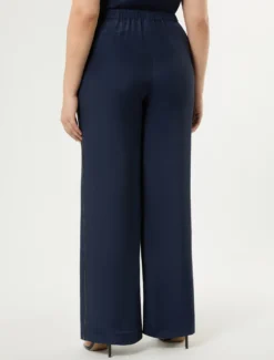 Pantaloni ampi in cady - BLU