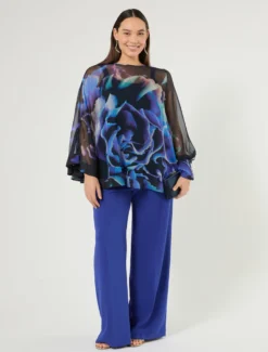 Pantaloni ampi in cady - BLUETTE