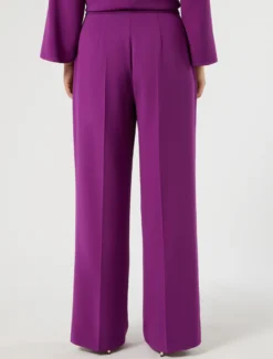 Pantaloni ampi in cady - FUXIA VIOLA