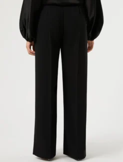 Pantaloni ampi in cady - NERO