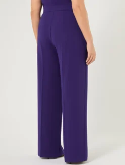 Pantaloni ampi in cady - VIOLA