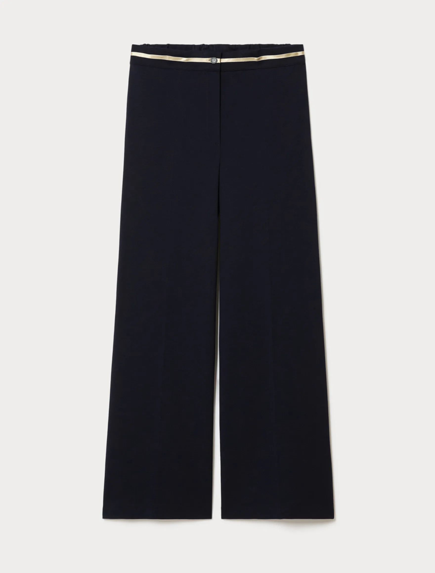 Pantaloni ampi in jersey - BLU NOTTE