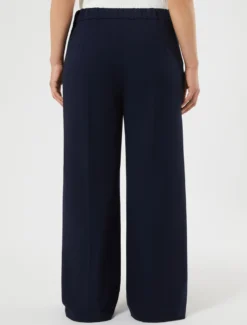 Pantaloni ampi in jersey - BLU NOTTE