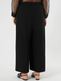 Pantaloni ampi in jersey - NERO