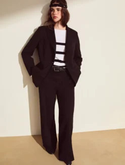 Pantaloni ampi in jersey - NERO