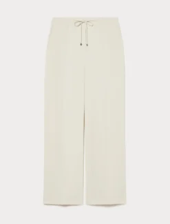 Pantaloni ampi in twill - SABBIA