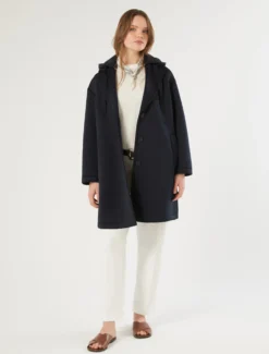 Pantaloni a sigaretta in scuba crêpe stretch - BIANCO
