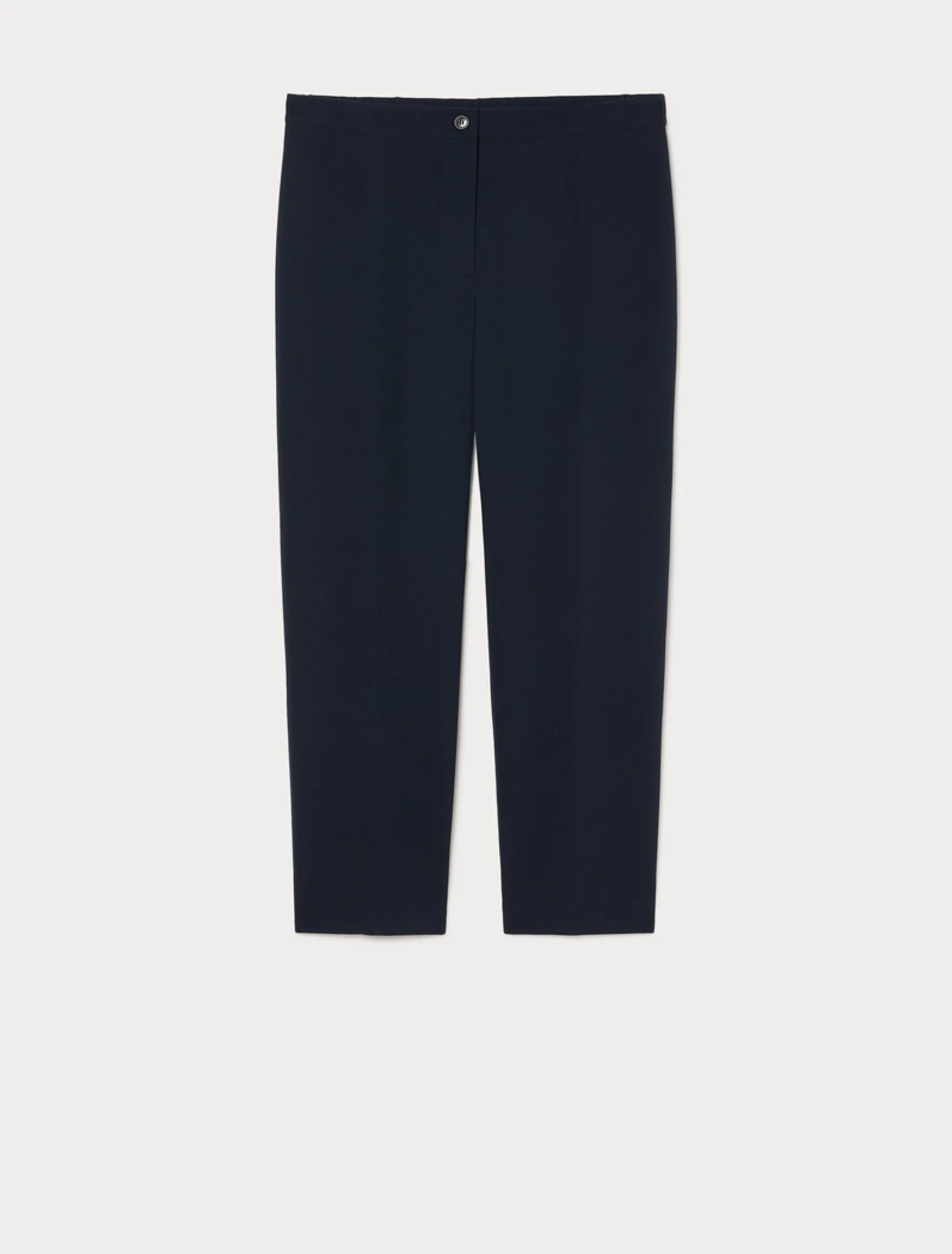 Pantaloni a sigaretta in scuba crêpe stretch - BLU NOTTE