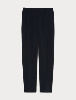 Pantaloni dritti in cady - BLU NOTTE