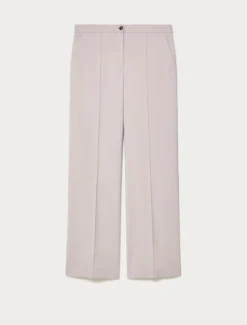 Pantaloni dritti in tela di cotone - LILLA