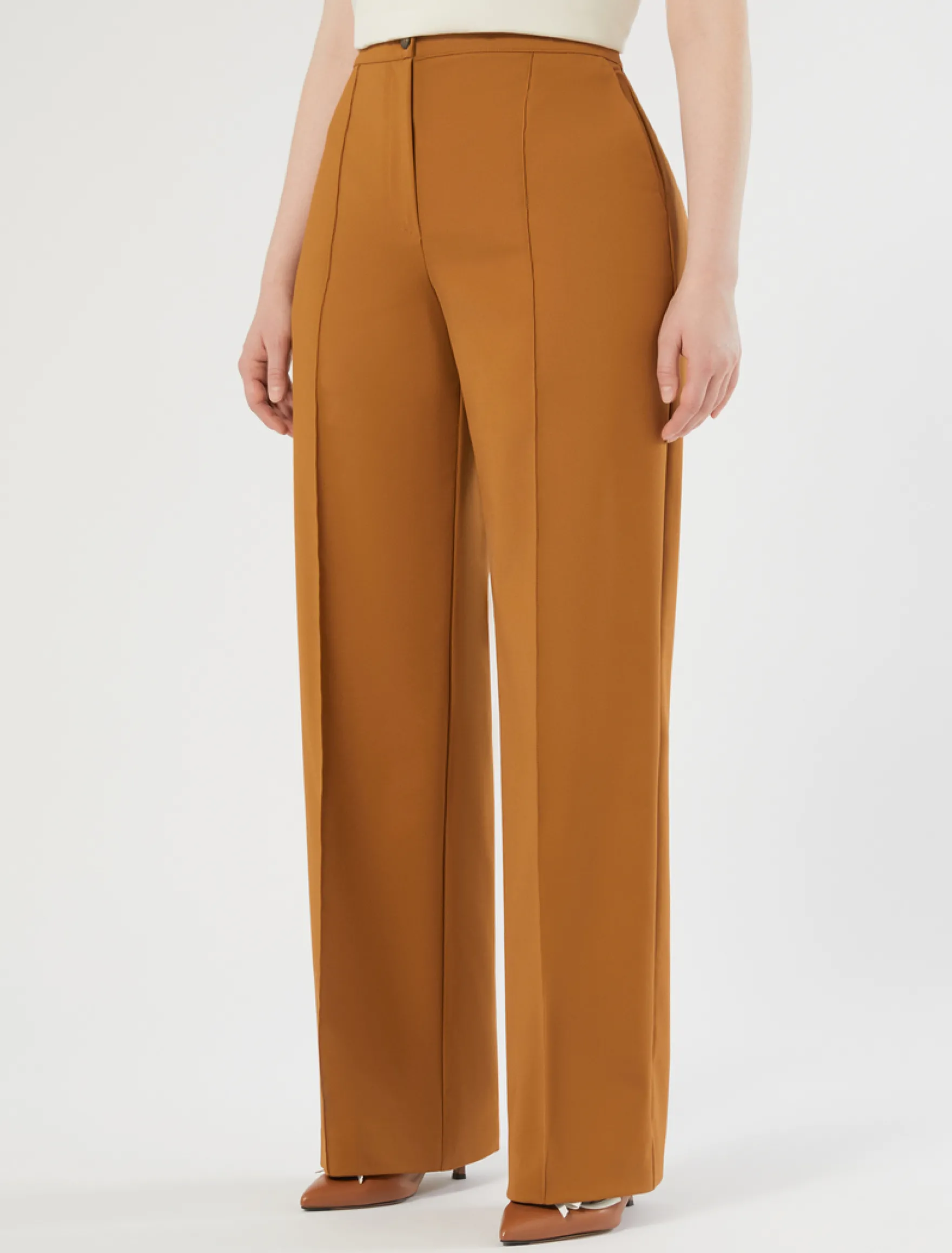 Pantaloni dritti in tela di cotone - SIENA
