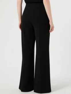Pantaloni flare in cady - NERO