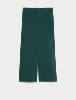 Pantaloni in bull stretch - VERDE BOSCO
