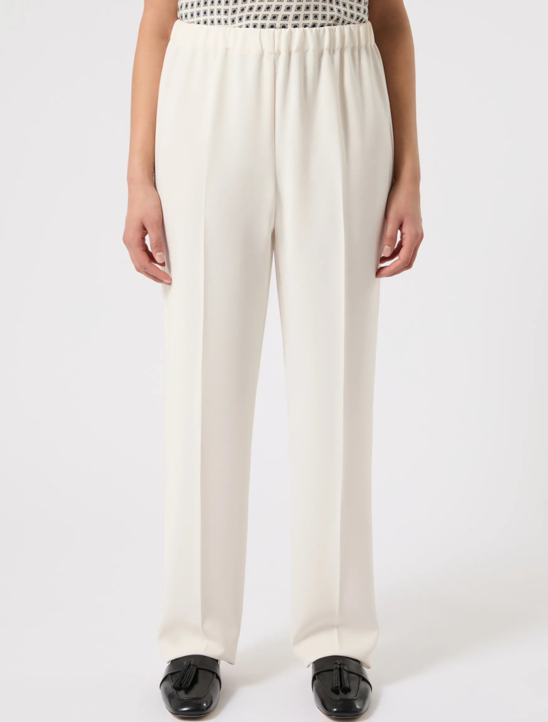 Pantaloni in cady - BIANCO AVORIO