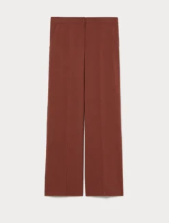 Pantaloni in cady mélange - MATTONE ROSSO