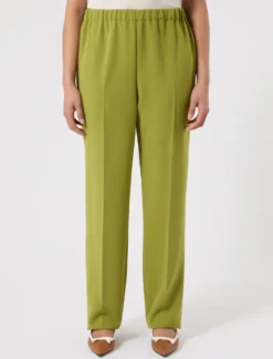 Pantaloni in cady - VERDE OLIVA