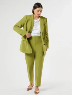Pantaloni in cady - VERDE OLIVA