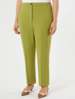 Pantaloni in cady - VERDE OLIVA