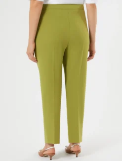 Pantaloni in cady - VERDE OLIVA