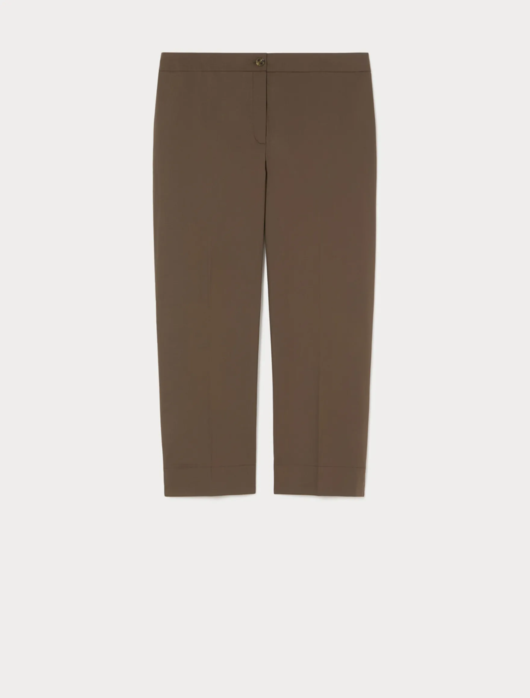 Pantaloni in cotone stretch - CACAO