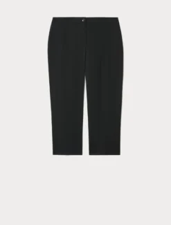 Pantaloni in cotone stretch - NERO