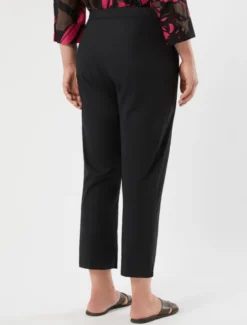 Pantaloni in cotone stretch - NERO