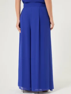 Pantaloni in crêpe georgette - BLUETTE