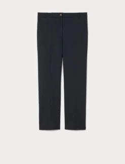 Pantaloni in doppia tela di cotone - BLU NOTTE