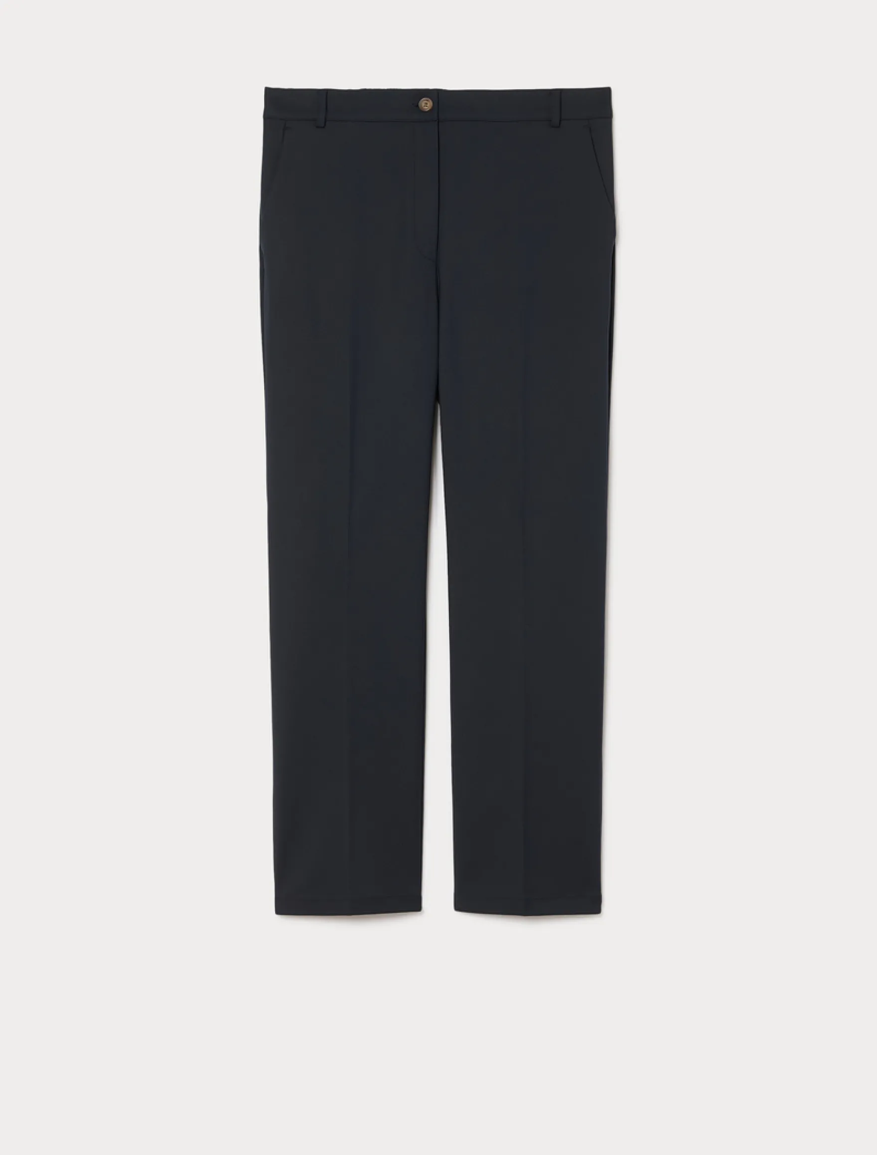 Pantaloni in doppia tela di cotone - BLU NOTTE