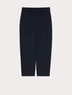 Pantaloni in felpa di cotone - BLU NOTTE