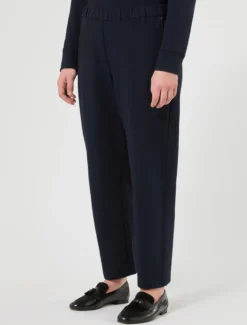 Pantaloni in felpa di cotone - BLU NOTTE