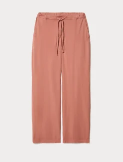 Pantaloni in felpa jersey - ROSA SCURO