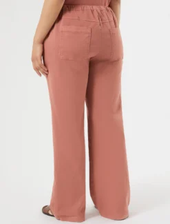 Pantaloni in felpa jersey - ROSA SCURO