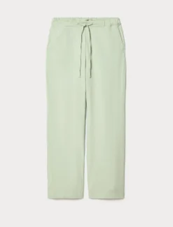 Pantaloni in felpa jersey - VERDE SALVIA