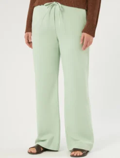 Pantaloni in felpa jersey - VERDE SALVIA