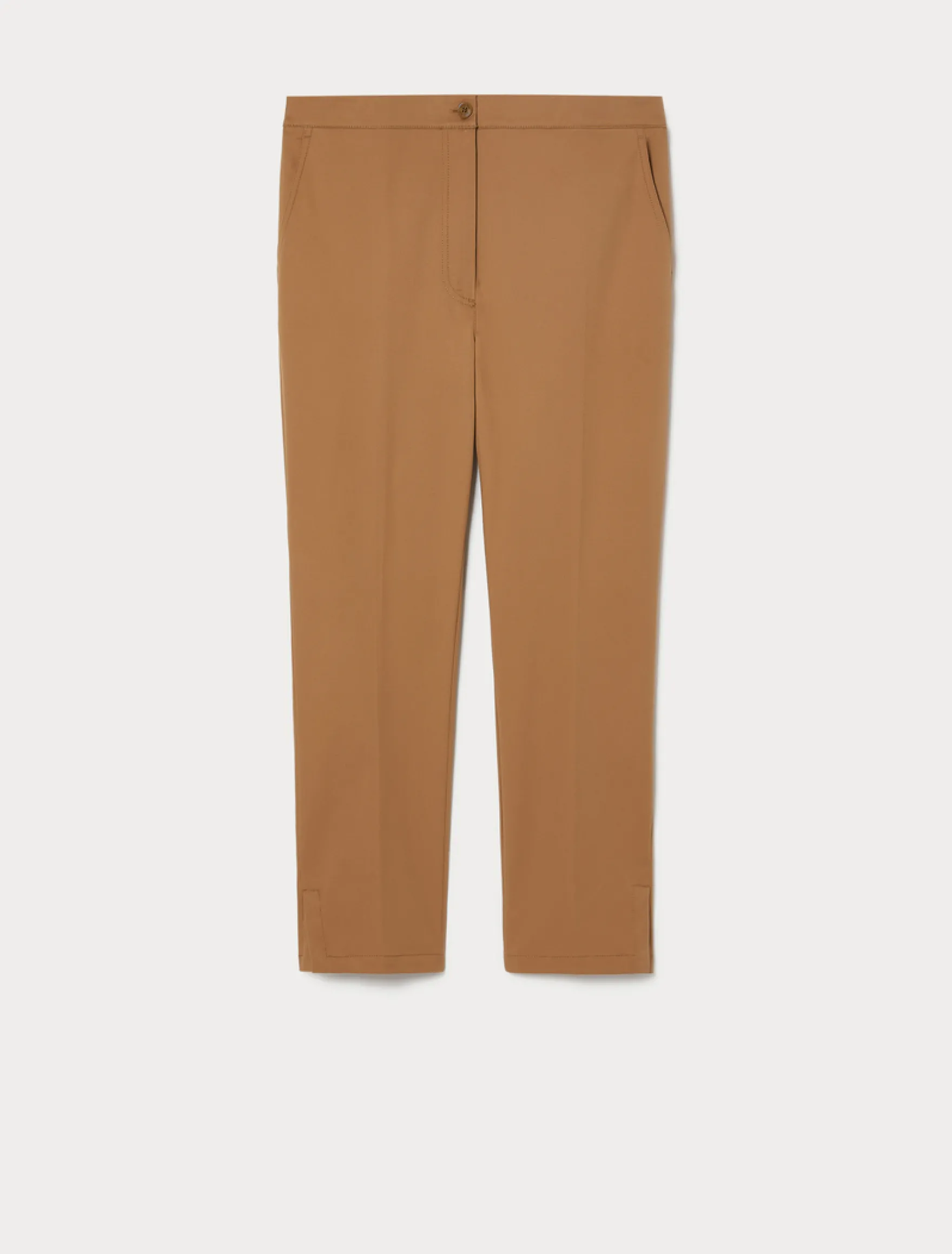 Pantaloni in gabardina di cotone - AVANA
